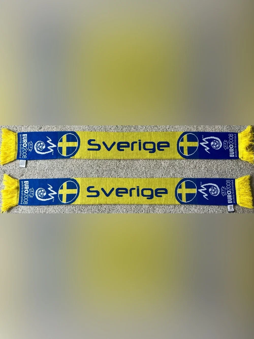 Sweden Sverige UEFA Euro 2008 Austria-Switzerland Soccer Scarf